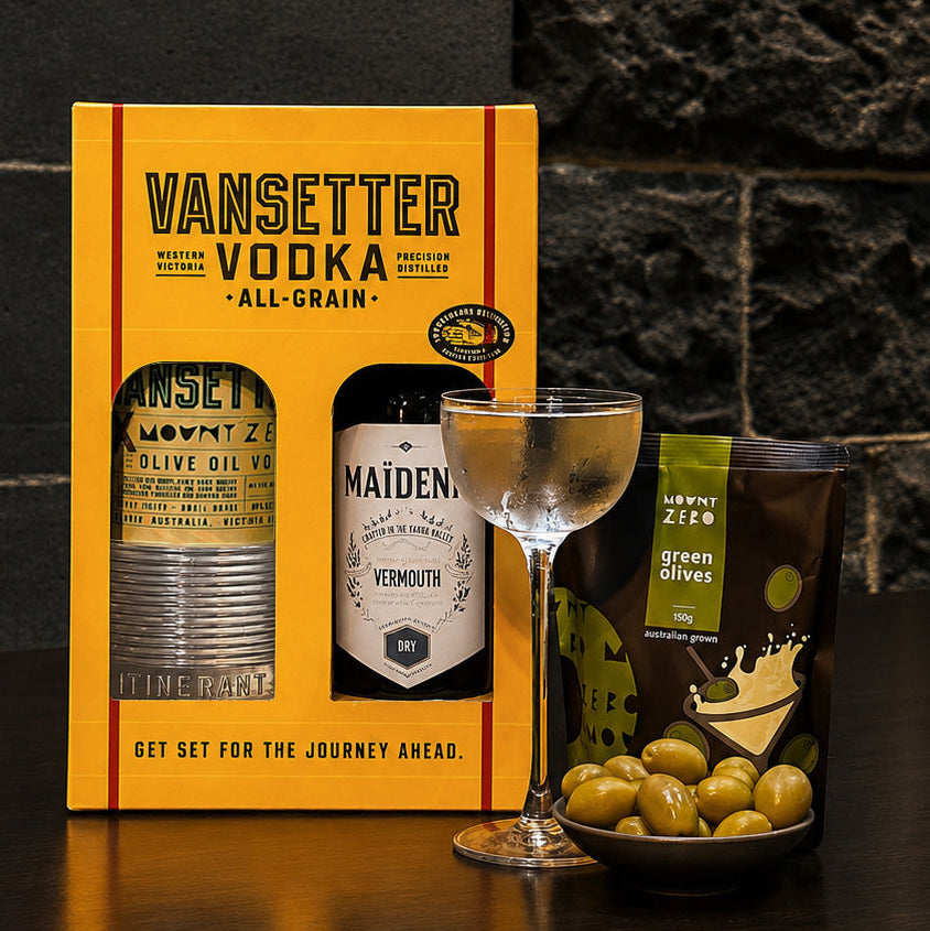VANSETTER X MOUNT ZERO OLIVE OIL VODKA - REGIONAL NEIGHBOURHOOD MARTINI PACK