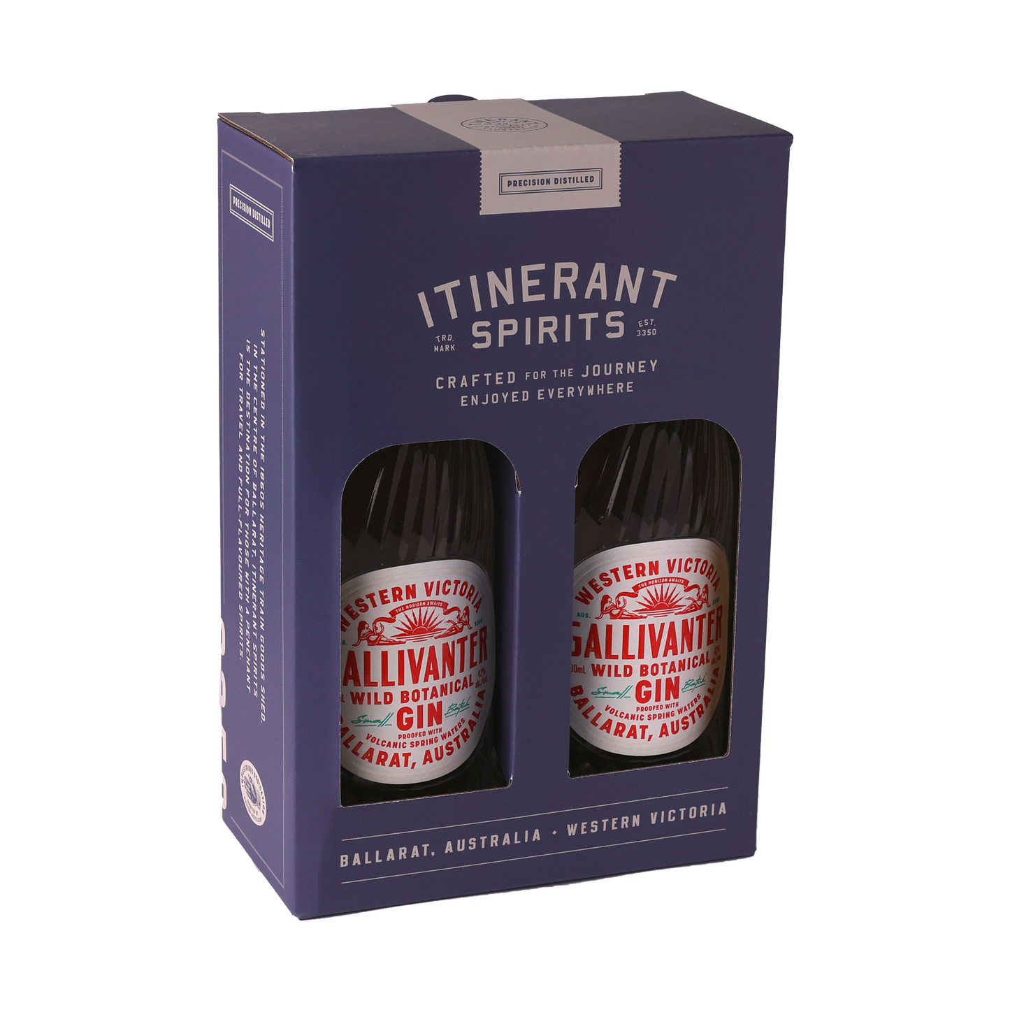 2 x BOTTLES GALLIVANTER GIN