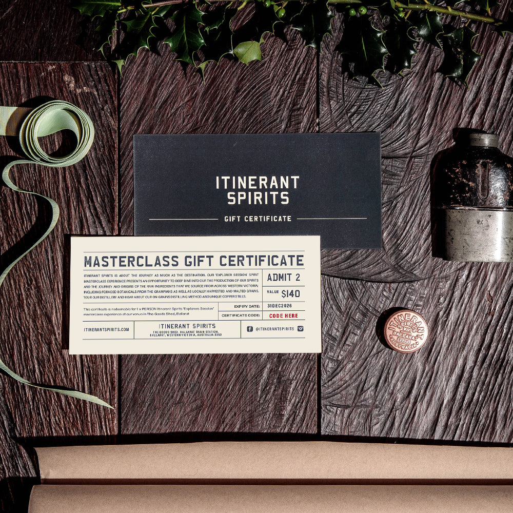 ITINERANT MASTERCLASS CERTIFICATES FOR 2 X PEOPLE