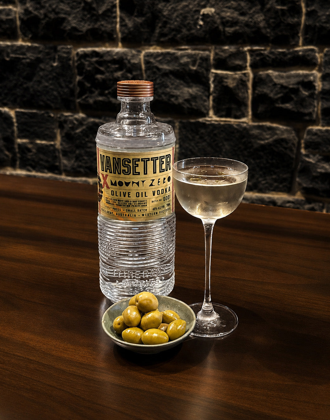 VANSETTER X MOUNT ZERO OLIVE OIL VODKA